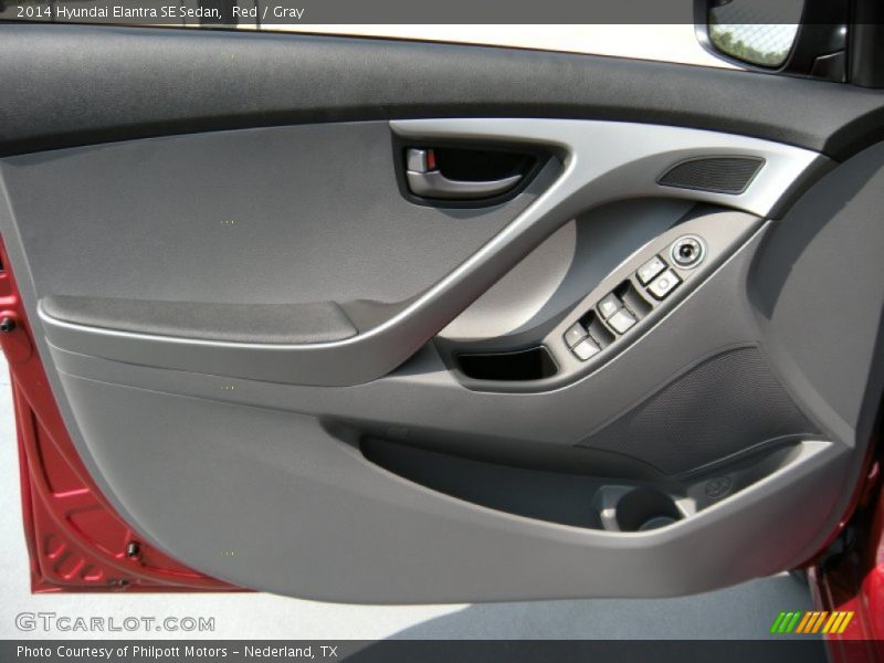 Red / Gray 2014 Hyundai Elantra SE Sedan