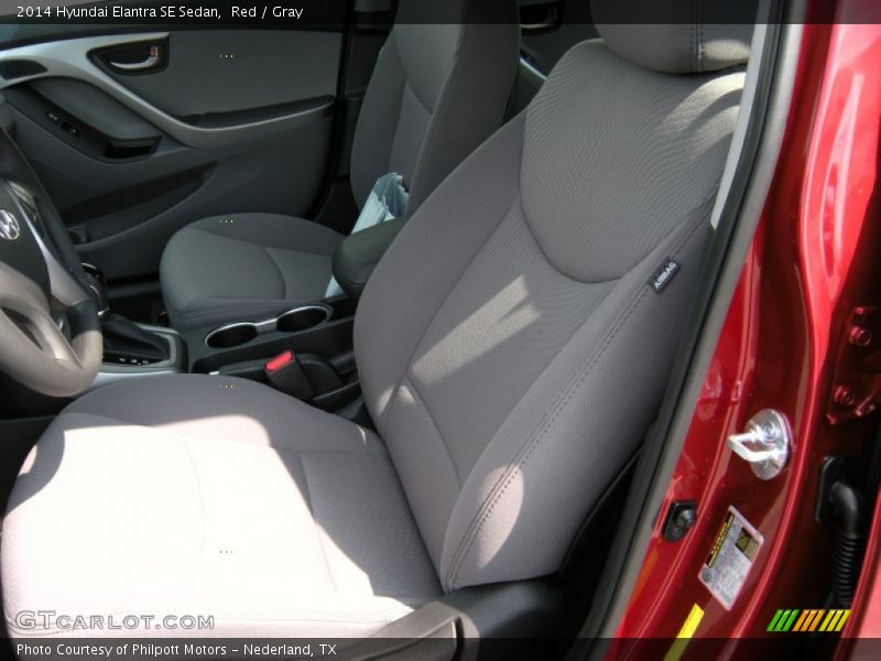 Red / Gray 2014 Hyundai Elantra SE Sedan