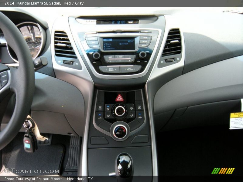 Red / Gray 2014 Hyundai Elantra SE Sedan