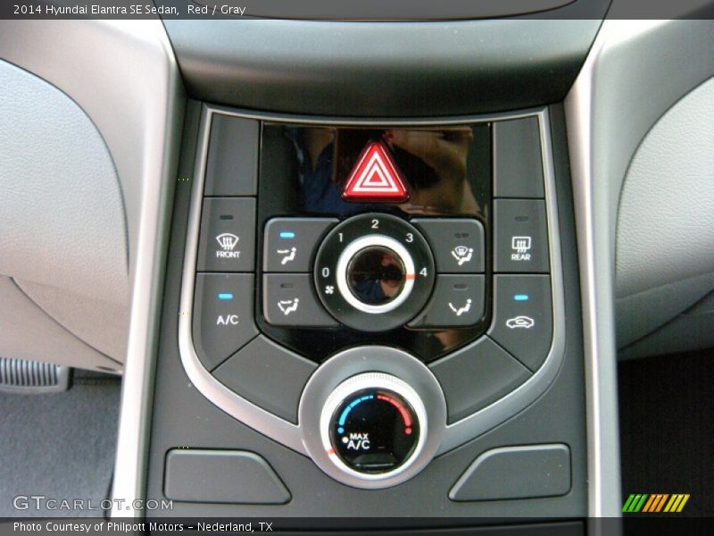 Red / Gray 2014 Hyundai Elantra SE Sedan