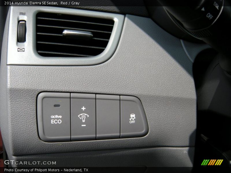 Red / Gray 2014 Hyundai Elantra SE Sedan