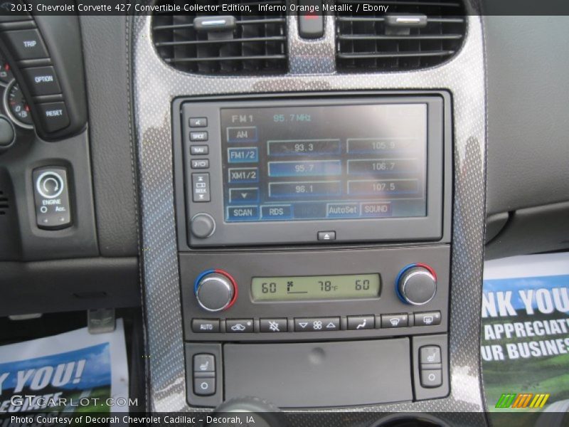 Controls of 2013 Corvette 427 Convertible Collector Edition