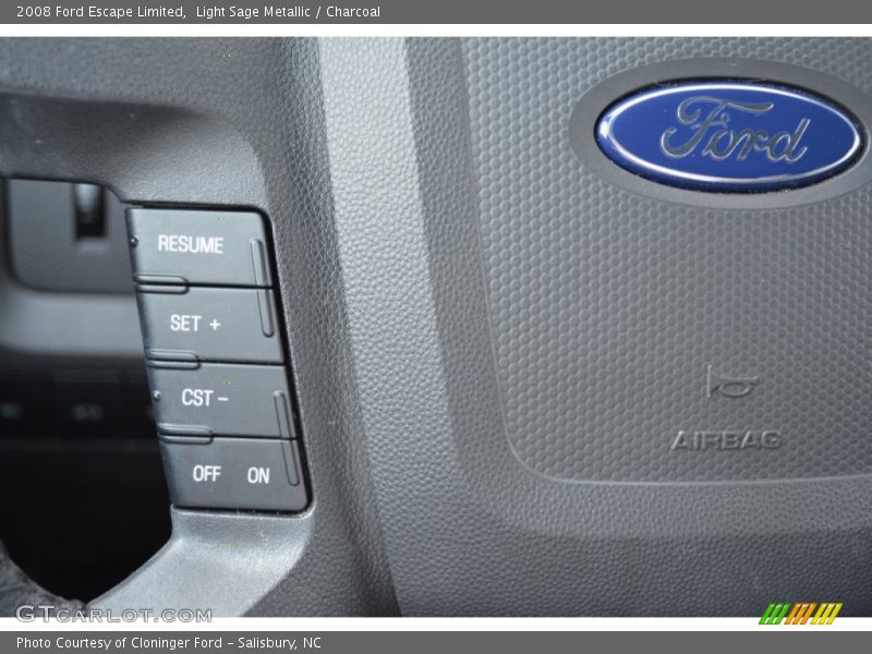 Light Sage Metallic / Charcoal 2008 Ford Escape Limited