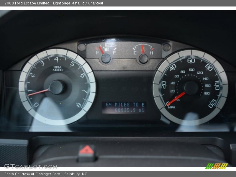 Light Sage Metallic / Charcoal 2008 Ford Escape Limited