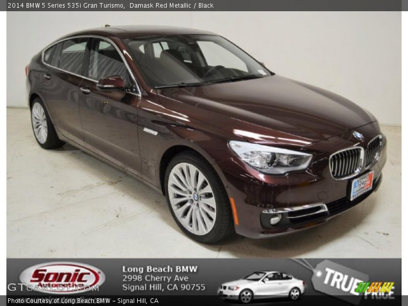 Damask Red Metallic / Black 2014 BMW 5 Series 535i Gran Turismo