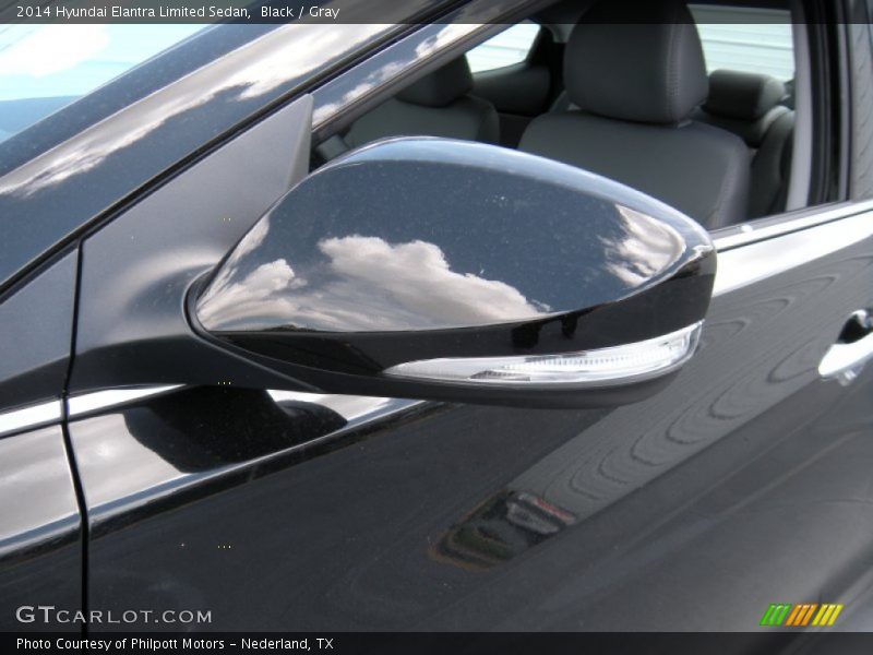 Black / Gray 2014 Hyundai Elantra Limited Sedan