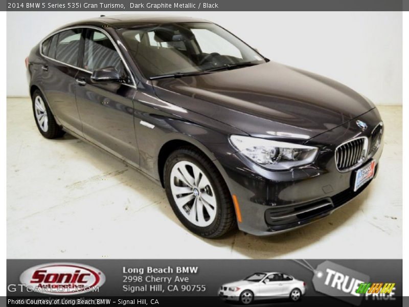 Dark Graphite Metallic / Black 2014 BMW 5 Series 535i Gran Turismo