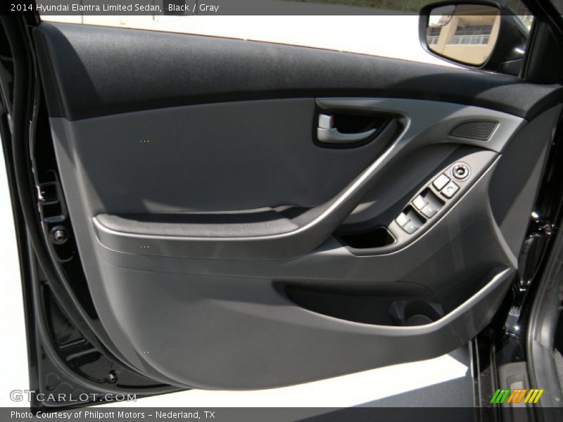 Black / Gray 2014 Hyundai Elantra Limited Sedan