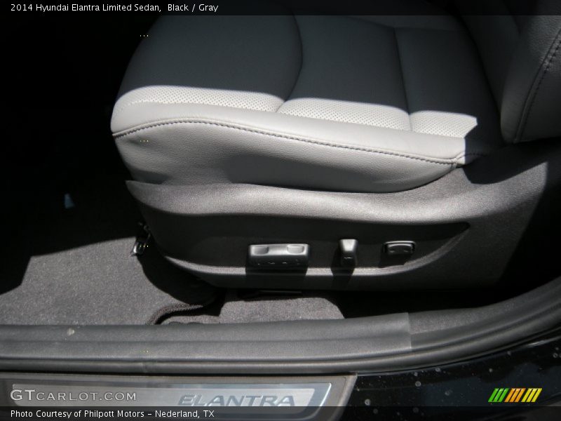Black / Gray 2014 Hyundai Elantra Limited Sedan