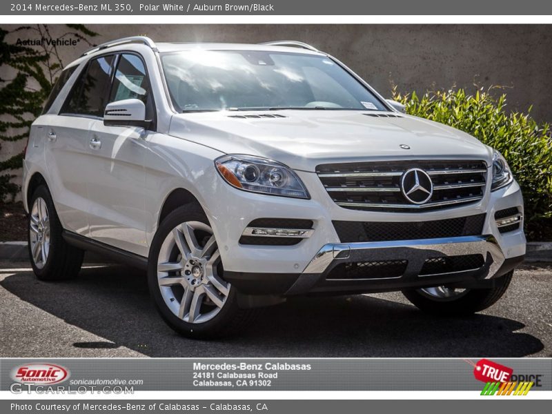 Polar White / Auburn Brown/Black 2014 Mercedes-Benz ML 350