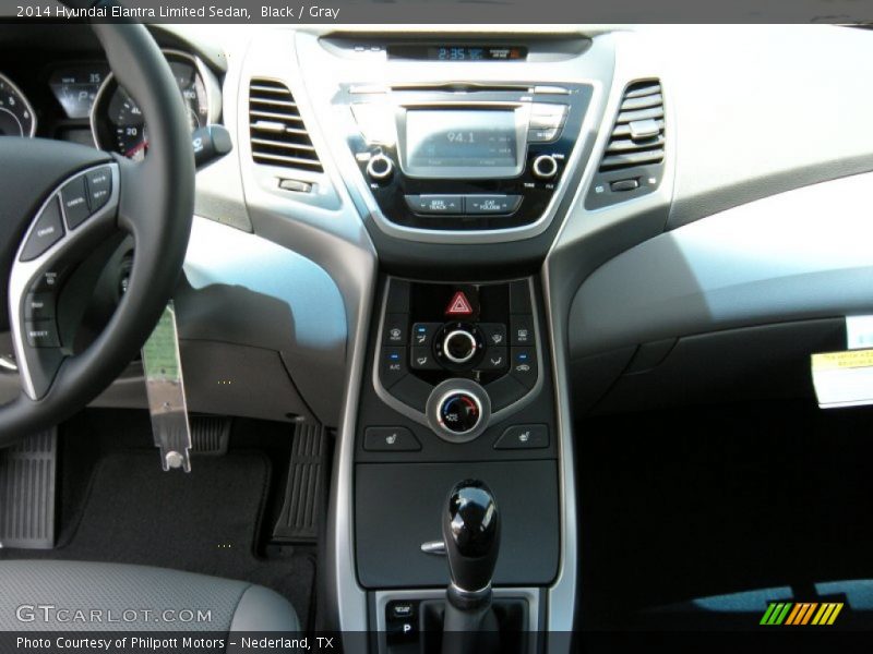 Black / Gray 2014 Hyundai Elantra Limited Sedan