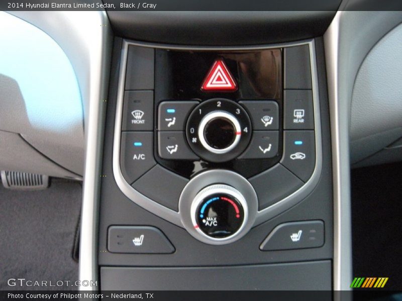 Black / Gray 2014 Hyundai Elantra Limited Sedan