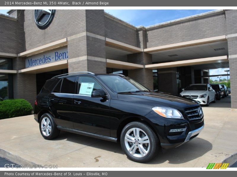 Black / Almond Beige 2014 Mercedes-Benz ML 350 4Matic