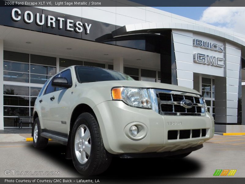 Light Sage Metallic / Stone 2008 Ford Escape XLT V6