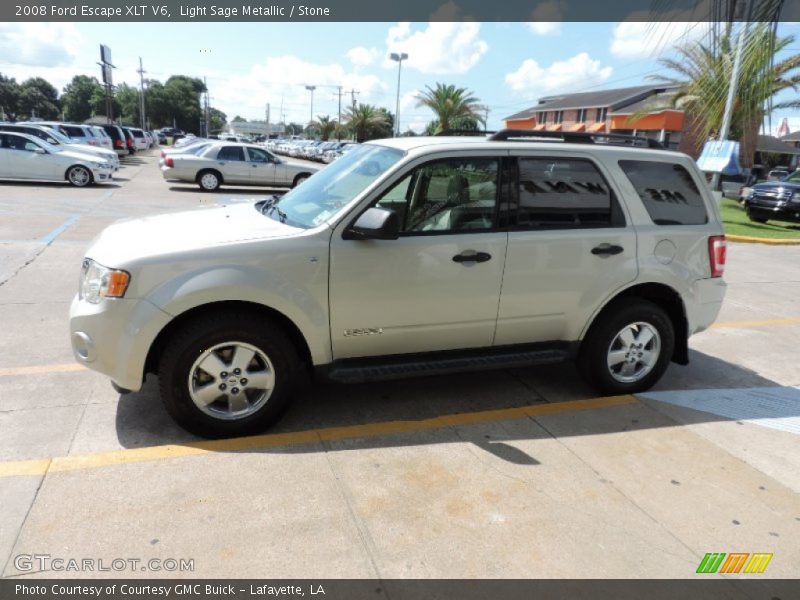 Light Sage Metallic / Stone 2008 Ford Escape XLT V6