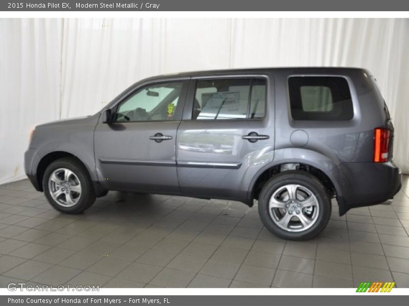 Modern Steel Metallic / Gray 2015 Honda Pilot EX