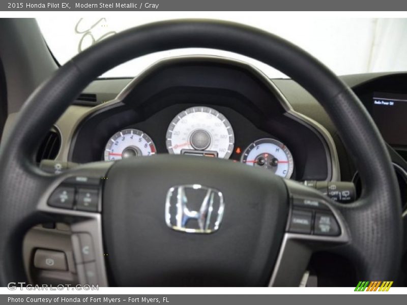 Modern Steel Metallic / Gray 2015 Honda Pilot EX