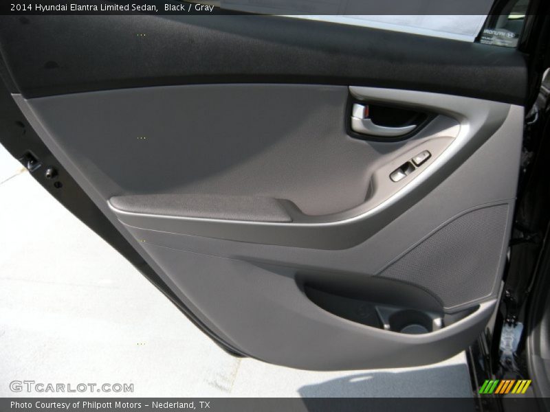 Black / Gray 2014 Hyundai Elantra Limited Sedan