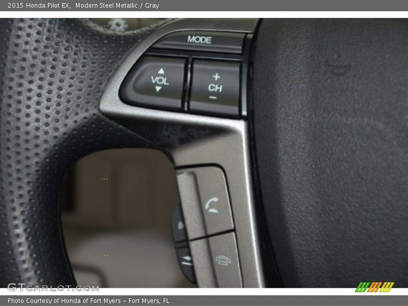 Modern Steel Metallic / Gray 2015 Honda Pilot EX