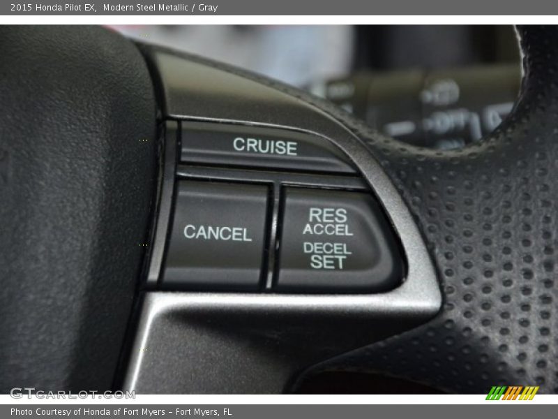 Modern Steel Metallic / Gray 2015 Honda Pilot EX