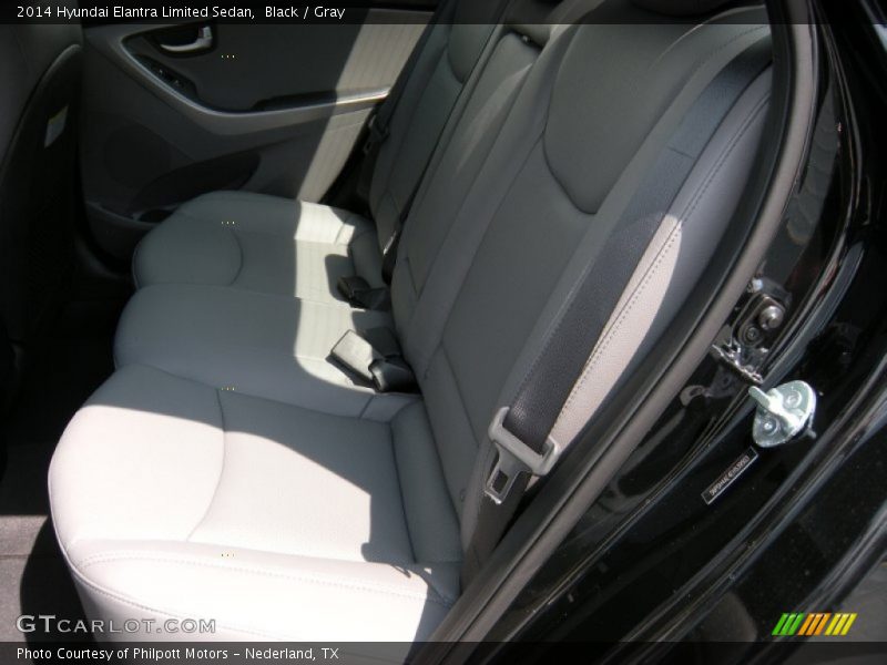 Black / Gray 2014 Hyundai Elantra Limited Sedan