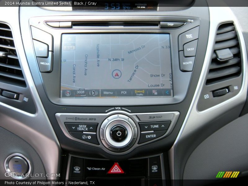 Black / Gray 2014 Hyundai Elantra Limited Sedan
