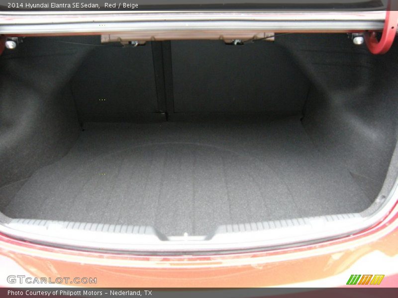 Red / Beige 2014 Hyundai Elantra SE Sedan