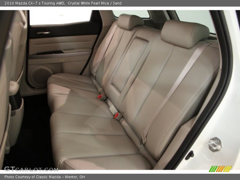 Crystal White Pearl Mica / Sand 2010 Mazda CX-7 s Touring AWD