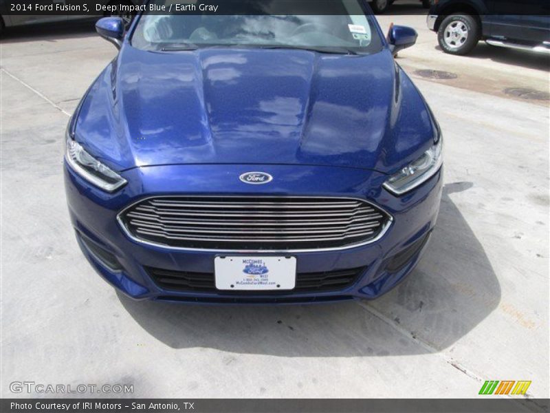 Deep Impact Blue / Earth Gray 2014 Ford Fusion S