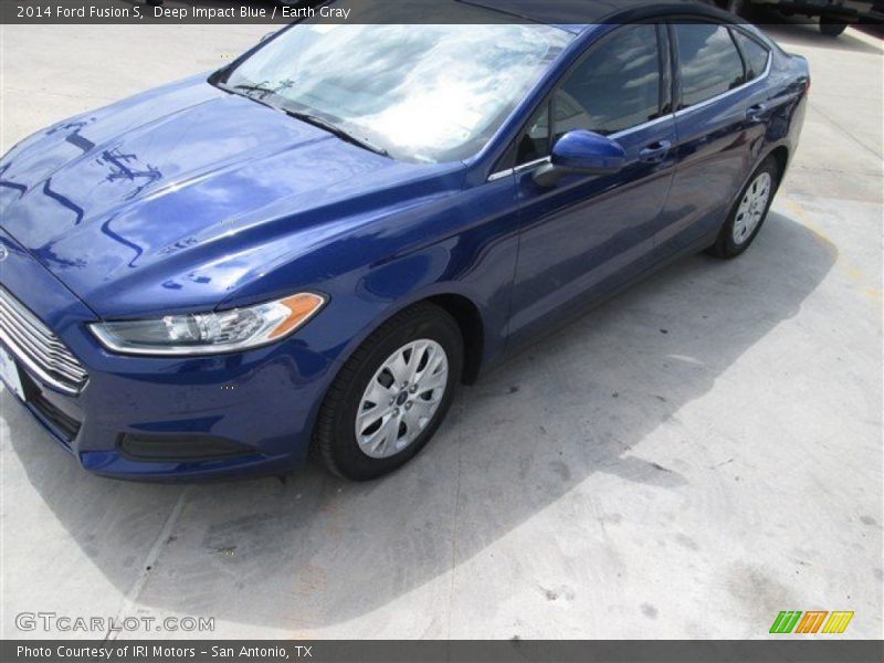 Deep Impact Blue / Earth Gray 2014 Ford Fusion S