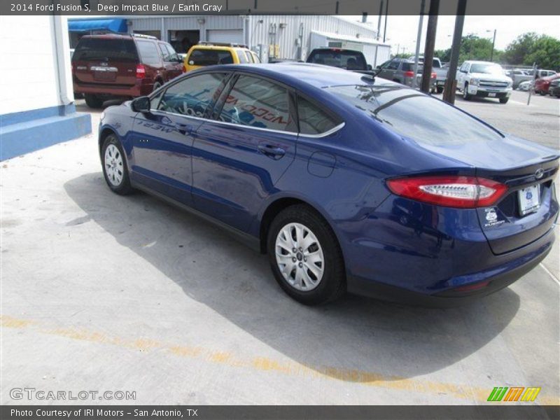 Deep Impact Blue / Earth Gray 2014 Ford Fusion S