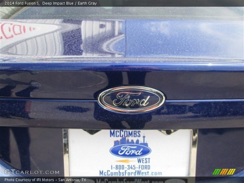 Deep Impact Blue / Earth Gray 2014 Ford Fusion S