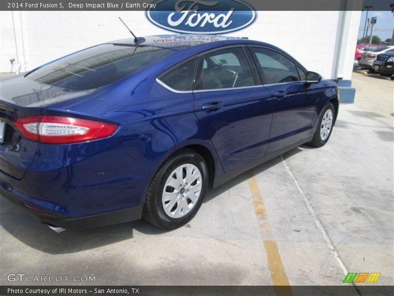 Deep Impact Blue / Earth Gray 2014 Ford Fusion S