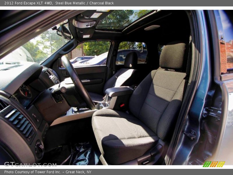 Steel Blue Metallic / Charcoal Black 2012 Ford Escape XLT 4WD