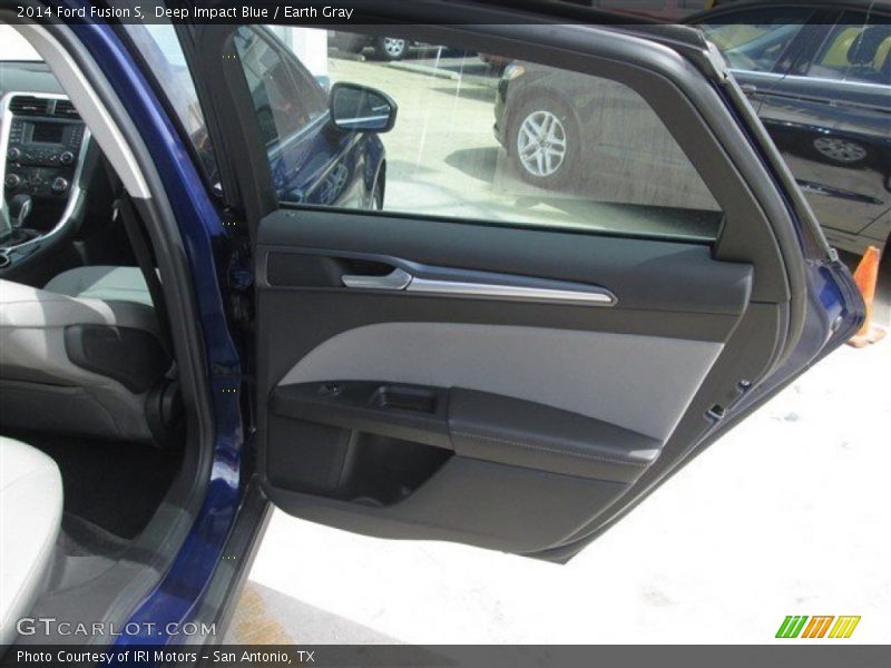Deep Impact Blue / Earth Gray 2014 Ford Fusion S