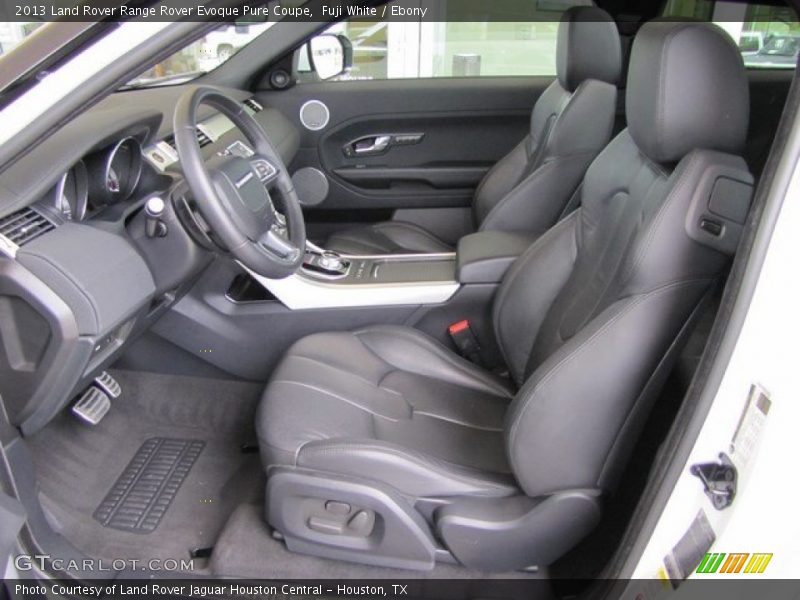 Front Seat of 2013 Range Rover Evoque Pure Coupe