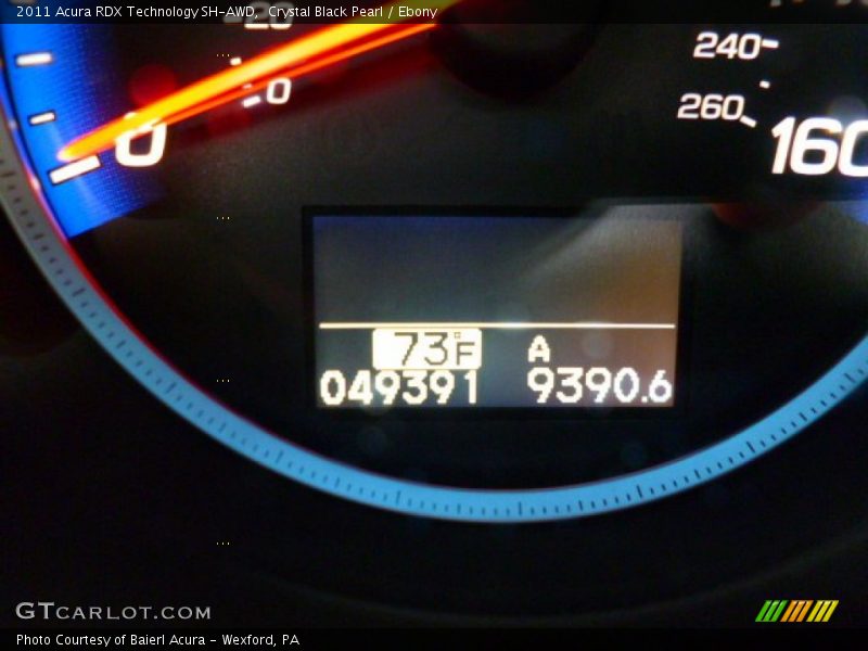 Crystal Black Pearl / Ebony 2011 Acura RDX Technology SH-AWD