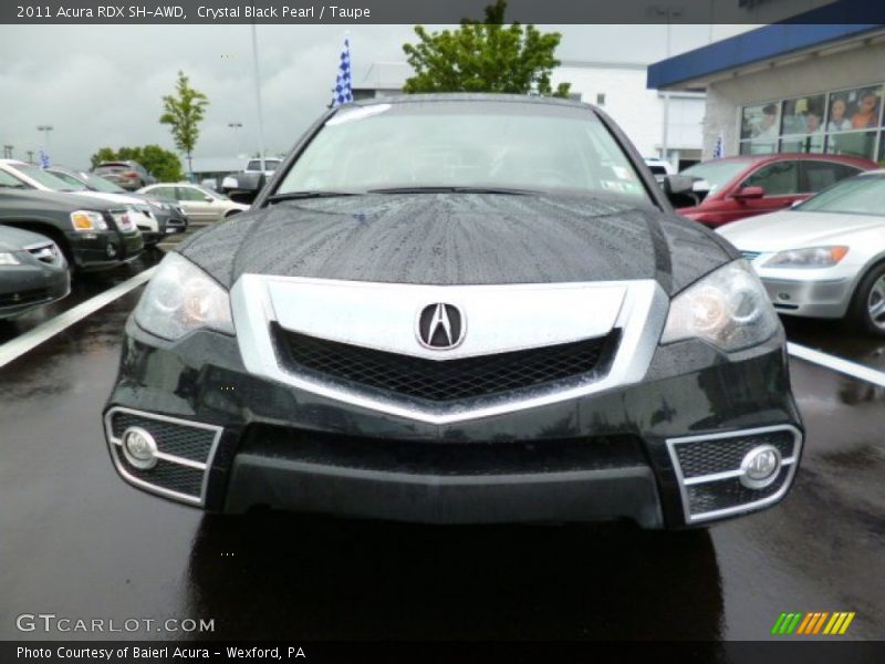 Crystal Black Pearl / Taupe 2011 Acura RDX SH-AWD