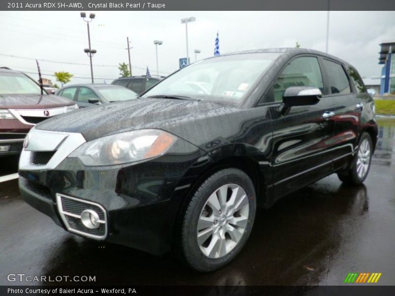 Crystal Black Pearl / Taupe 2011 Acura RDX SH-AWD