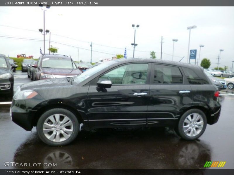 Crystal Black Pearl / Taupe 2011 Acura RDX SH-AWD