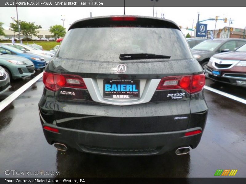 Crystal Black Pearl / Taupe 2011 Acura RDX SH-AWD
