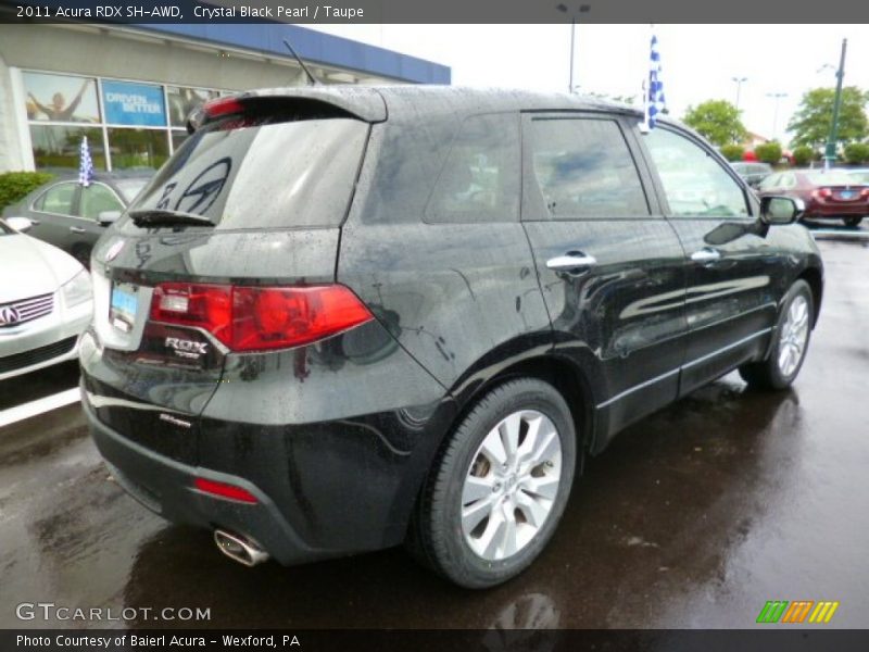 Crystal Black Pearl / Taupe 2011 Acura RDX SH-AWD