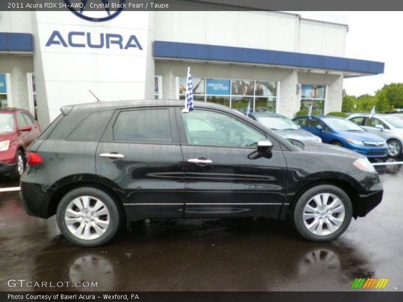 Crystal Black Pearl / Taupe 2011 Acura RDX SH-AWD