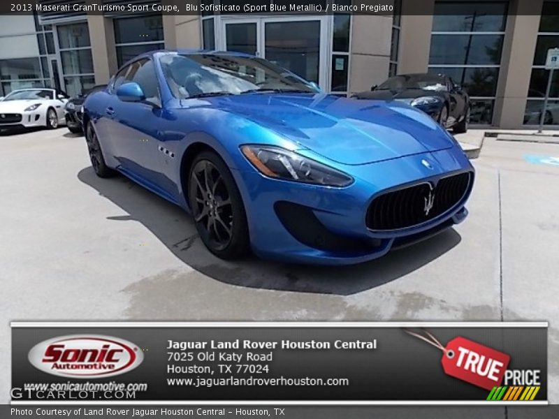 Blu Sofisticato (Sport Blue Metallic) / Bianco Pregiato 2013 Maserati GranTurismo Sport Coupe