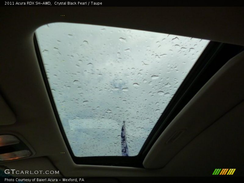 Crystal Black Pearl / Taupe 2011 Acura RDX SH-AWD