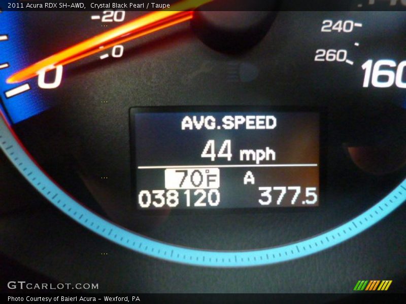 Crystal Black Pearl / Taupe 2011 Acura RDX SH-AWD