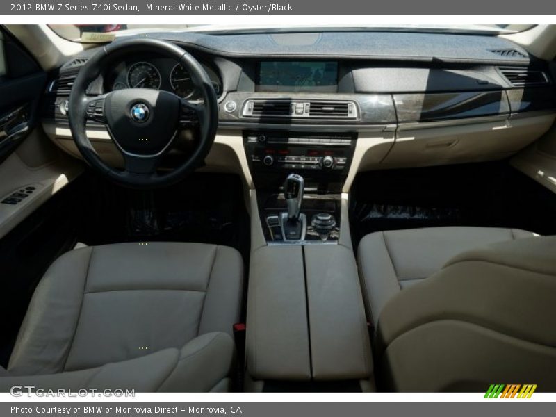 Mineral White Metallic / Oyster/Black 2012 BMW 7 Series 740i Sedan