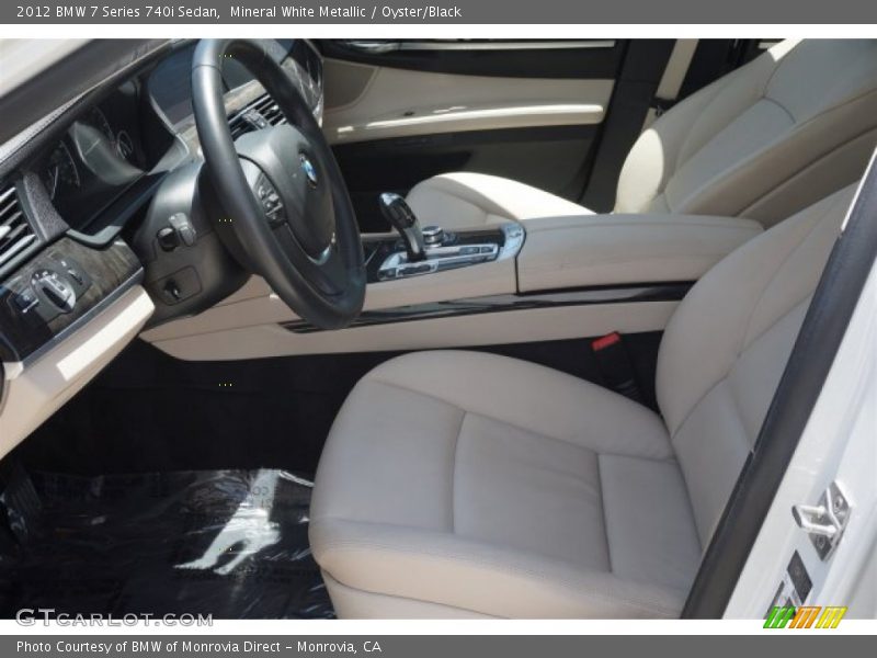 Mineral White Metallic / Oyster/Black 2012 BMW 7 Series 740i Sedan