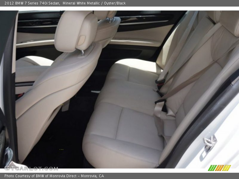 Mineral White Metallic / Oyster/Black 2012 BMW 7 Series 740i Sedan