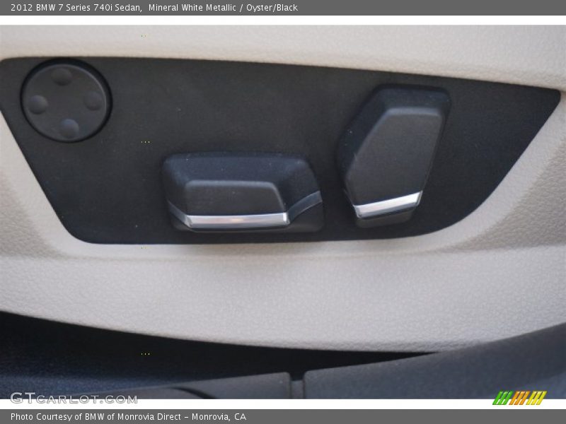 Mineral White Metallic / Oyster/Black 2012 BMW 7 Series 740i Sedan